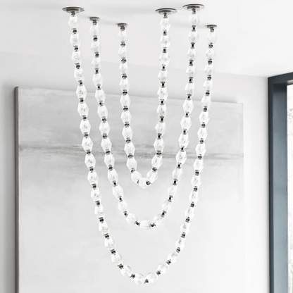Riviere Chain Chandelier - Elegant Design, Adjustable Height, LED Comp