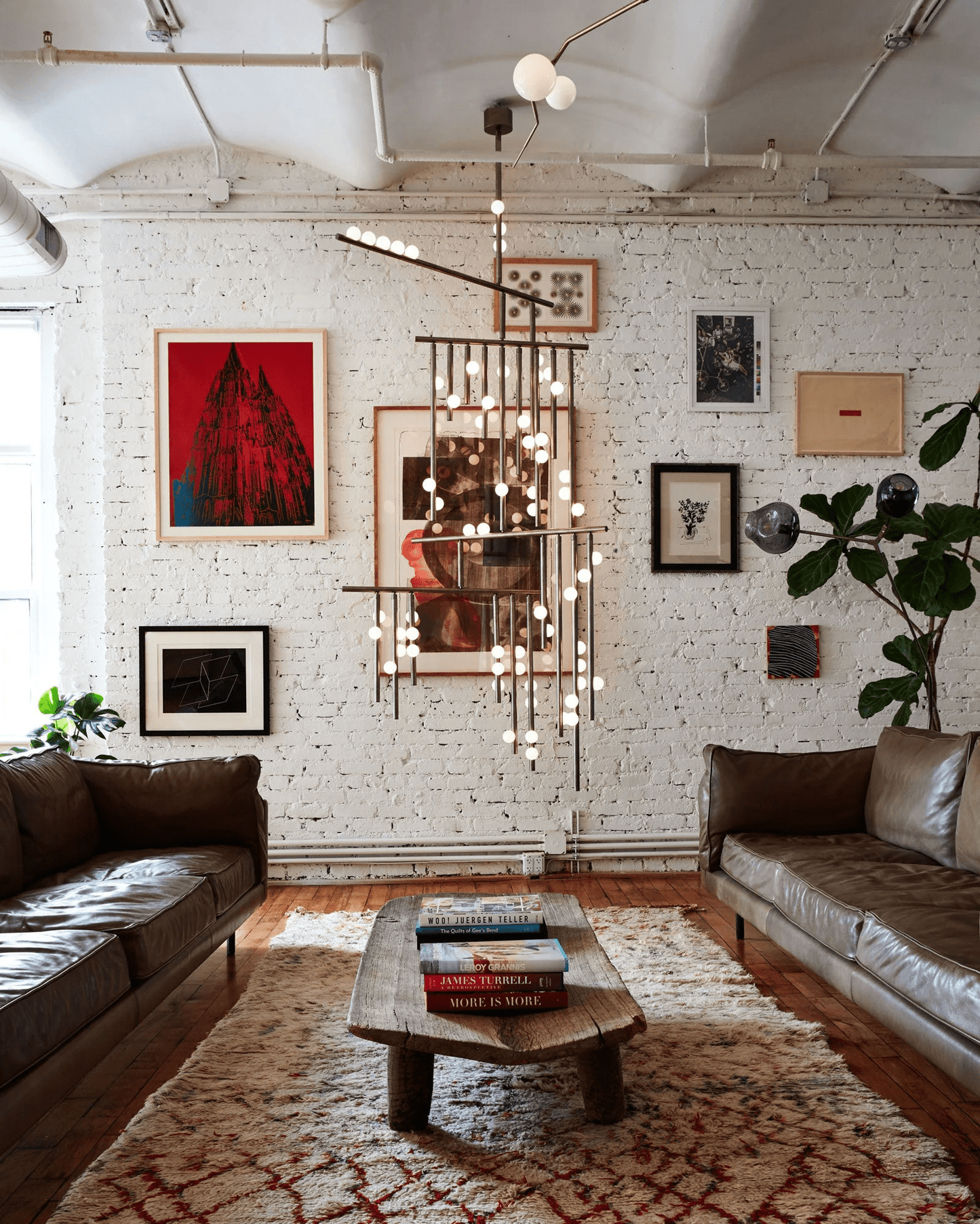 Elegant Brass Glass Drop Chandelier with Adjustable Height & LED Compa