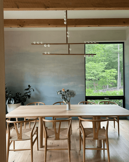 Elegant Brass Glass Drop Chandelier with Adjustable Height & LED Compa