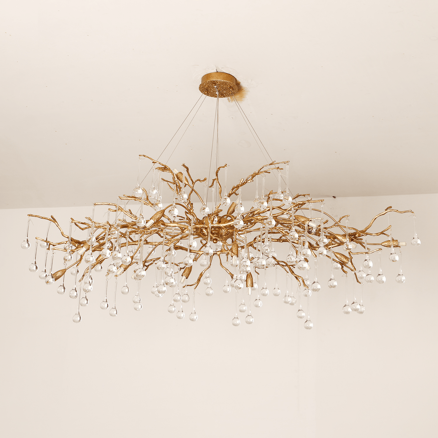 Elegant Bijou Chandelier with Adjustable Height and Crystal Accents