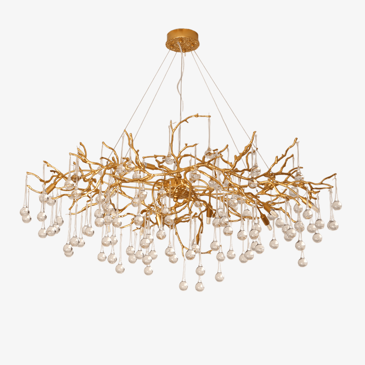 Elegant Bijou Chandelier with Adjustable Height and Crystal Accents