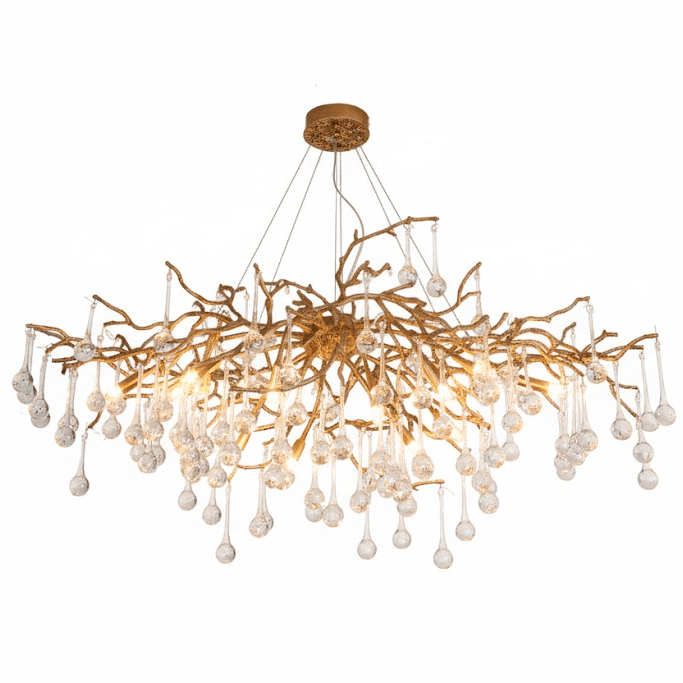 Elegant Bijou Chandelier with Adjustable Height and Crystal Accents