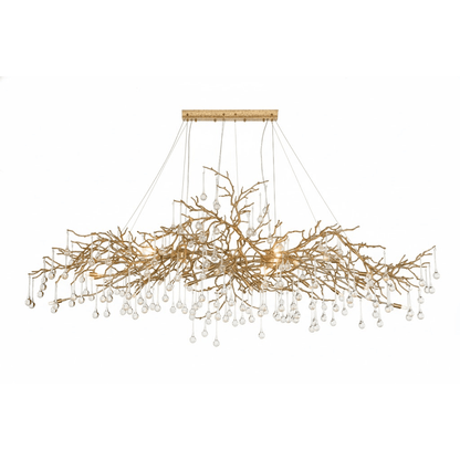Elegant Bijou Chandelier with Adjustable Height and Crystal Accents