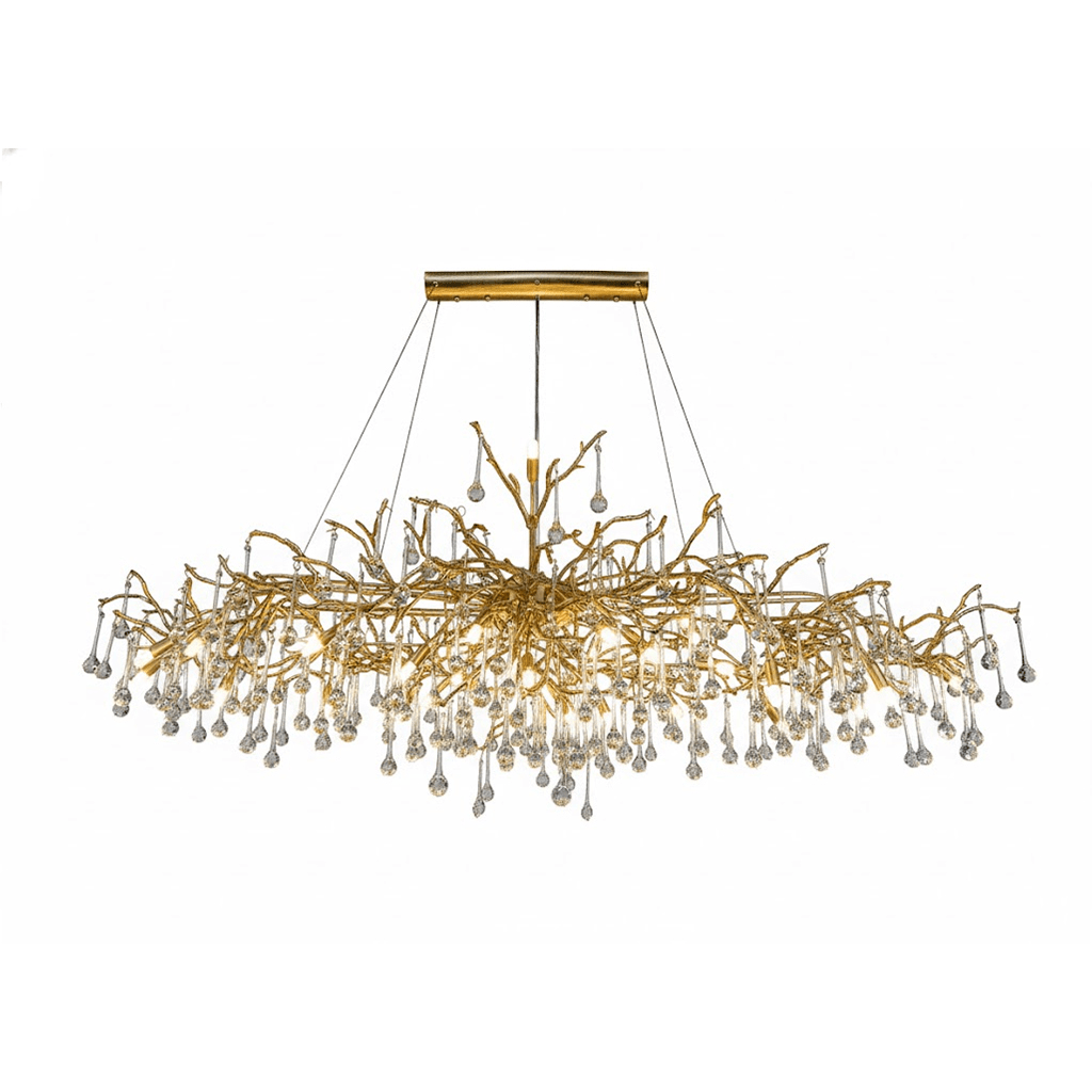 Elegant Bijou Chandelier with Adjustable Height and Crystal Accents