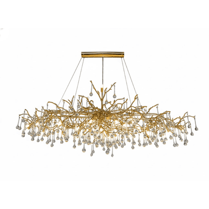 Elegant Bijou Chandelier with Adjustable Height and Crystal Accents