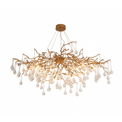Elegant Bijou Chandelier with Adjustable Height and Crystal Accents