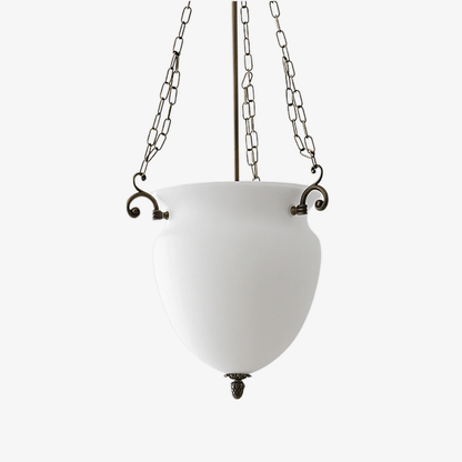 Regents Chain Lantern Chandelier - Adjustable Height, Elegant Design