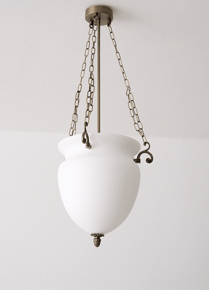 Regents Chain Lantern Chandelier - Adjustable Height, Elegant Design