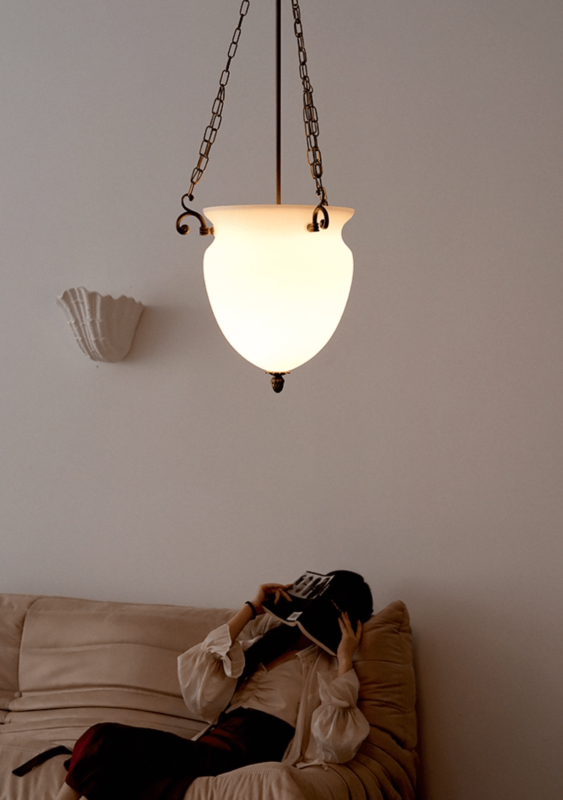 Regents Chain Lantern Chandelier - Adjustable Height, Elegant Design