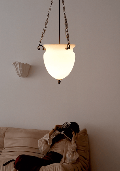 Regents Chain Lantern Chandelier - Adjustable Height, Elegant Design