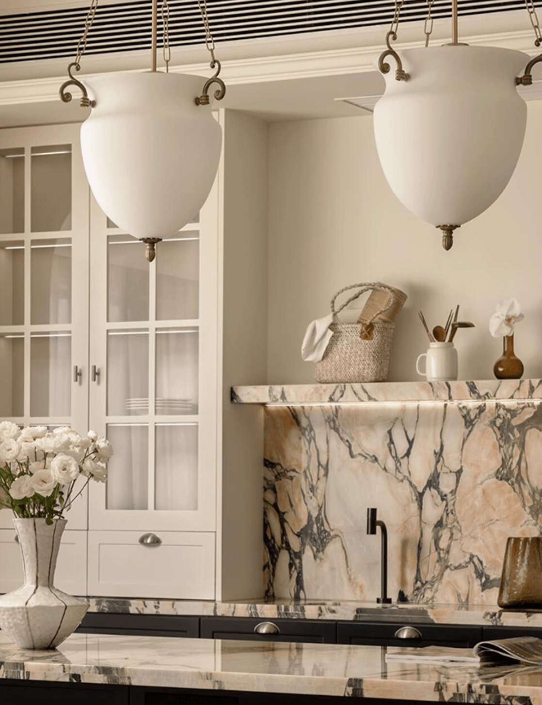 Regents Chain Lantern Chandelier - Adjustable Height, Elegant Design