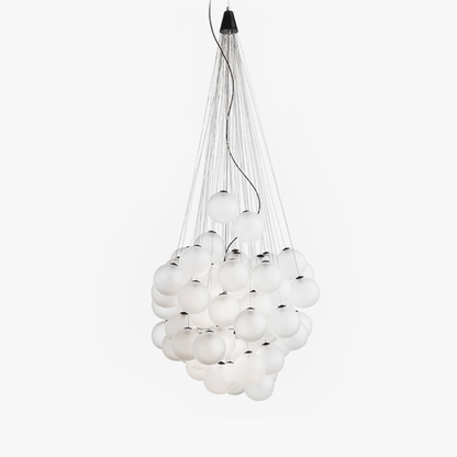 Cumulus Cascade Chandelier - Elegant Design with Adjustable Height & L