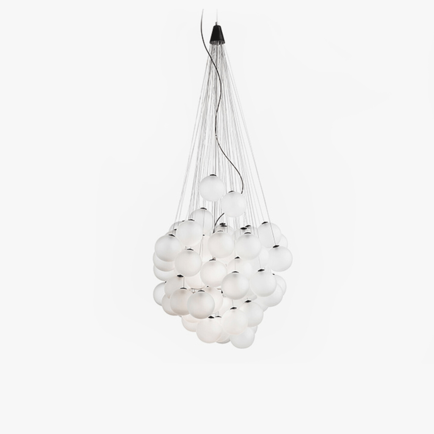 Cumulus Cascade Chandelier - Elegant Design with Adjustable Height & L