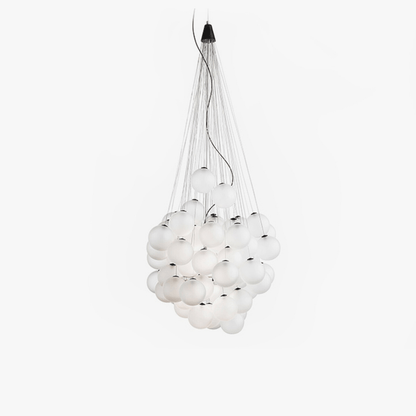 Cumulus Cascade Chandelier - Elegant Design with Adjustable Height & L