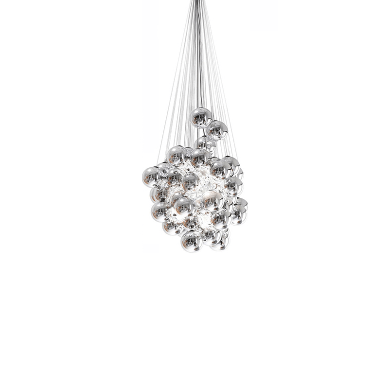 Cumulus Cascade Chandelier - Elegant Design with Adjustable Height & L
