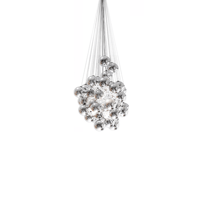 Cumulus Cascade Chandelier - Elegant Design with Adjustable Height & L