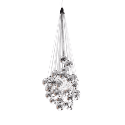 Cumulus Cascade Chandelier - Elegant Design with Adjustable Height & L