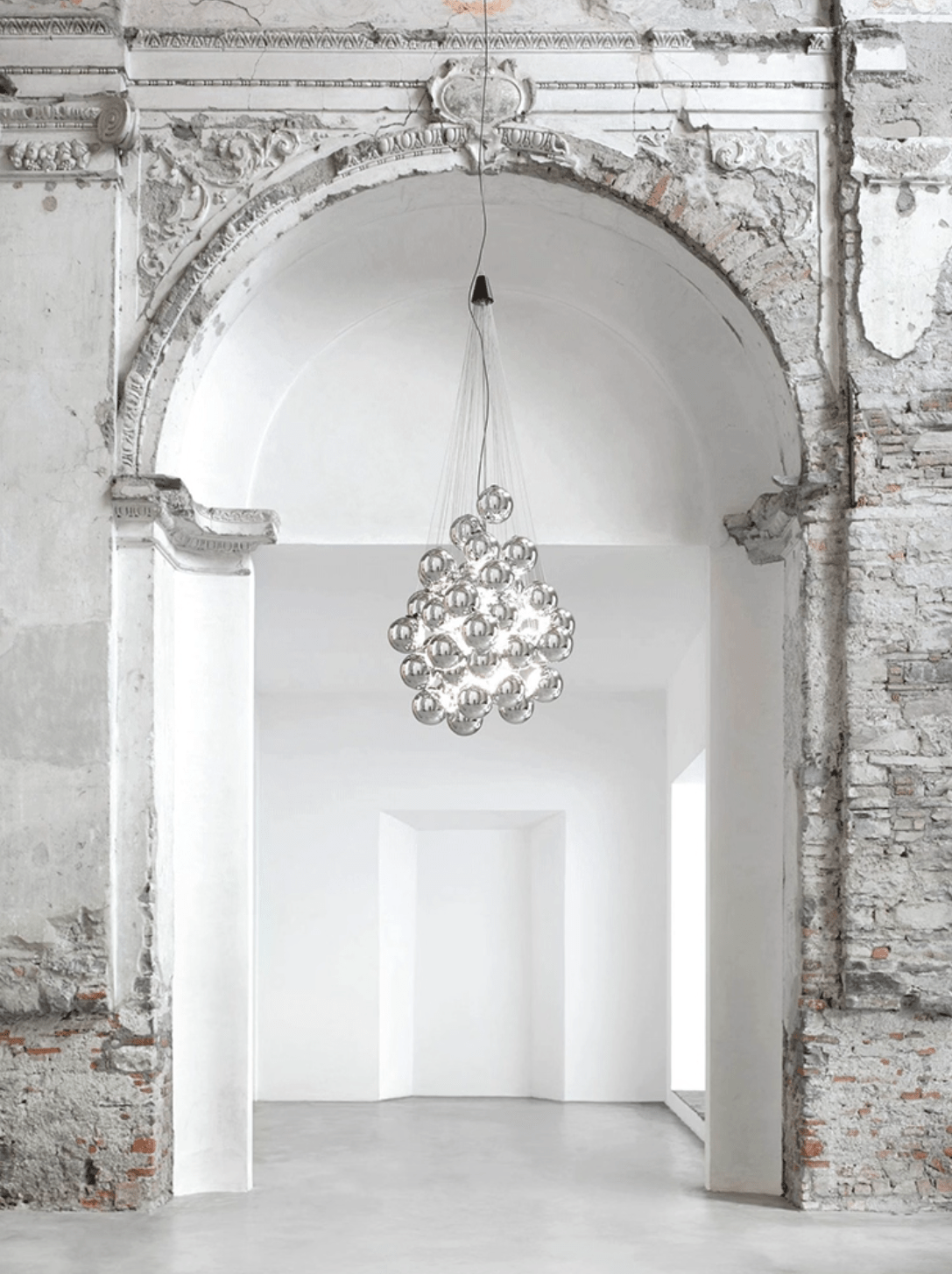 Cumulus Cascade Chandelier - Elegant Design with Adjustable Height & L