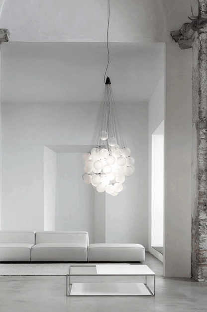 Cumulus Cascade Chandelier - Elegant Design with Adjustable Height & L