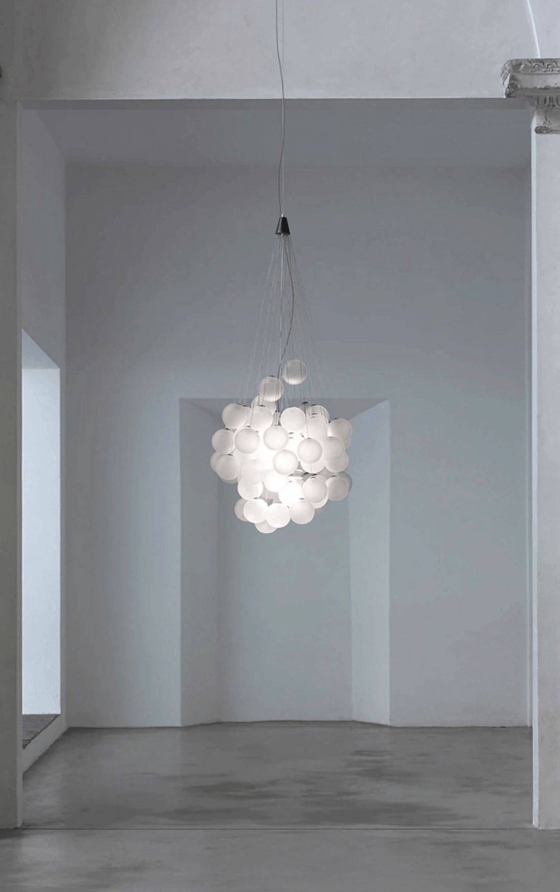 Cumulus Cascade Chandelier - Elegant Design with Adjustable Height & L
