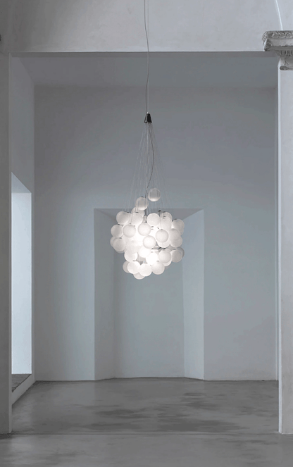 Cumulus Cascade Chandelier - Elegant Design with Adjustable Height & L