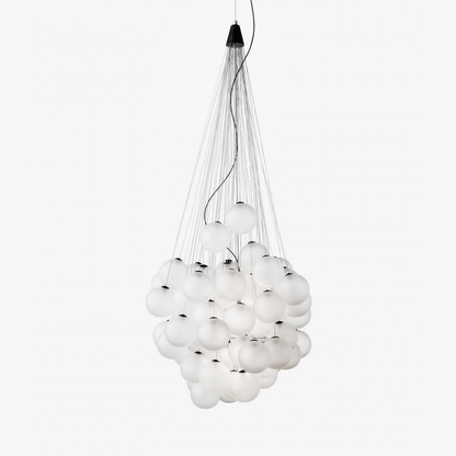 Cumulus Cascade Chandelier - Elegant Design with Adjustable Height & L
