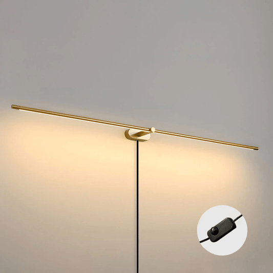 Professional Minimalist Linear Wall Lamp with Dimmable LED & Easy Inst