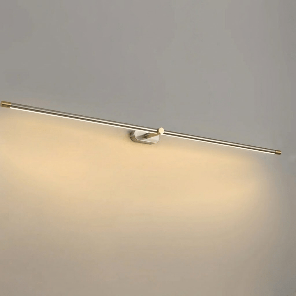 Sleek Linear Wall Lamp - Dimmable LED, Adjustable Brightness