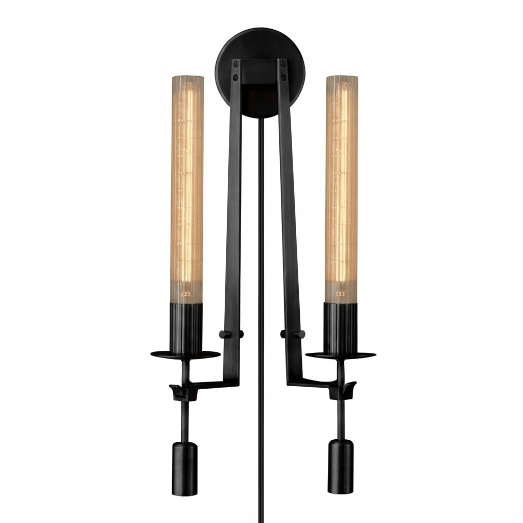 French Classicism Plug-in Wall Lamp with Adjustable Brightness & Timel