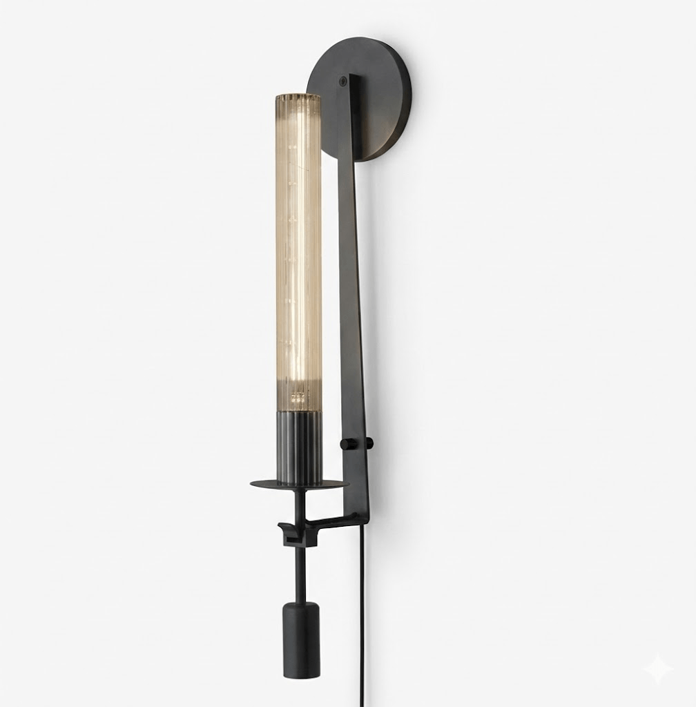 French Classicism Plug-in Wall Lamp with Adjustable Brightness & Timel