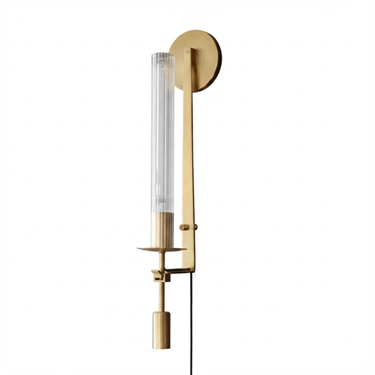 French Classicism Plug-in Wall Lamp with Adjustable Brightness & Timel