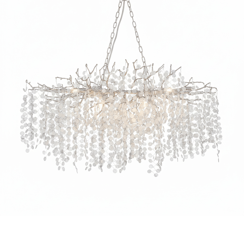 Shiro Noda Crystal Chandelier - Elegant Design with Adjustable Height