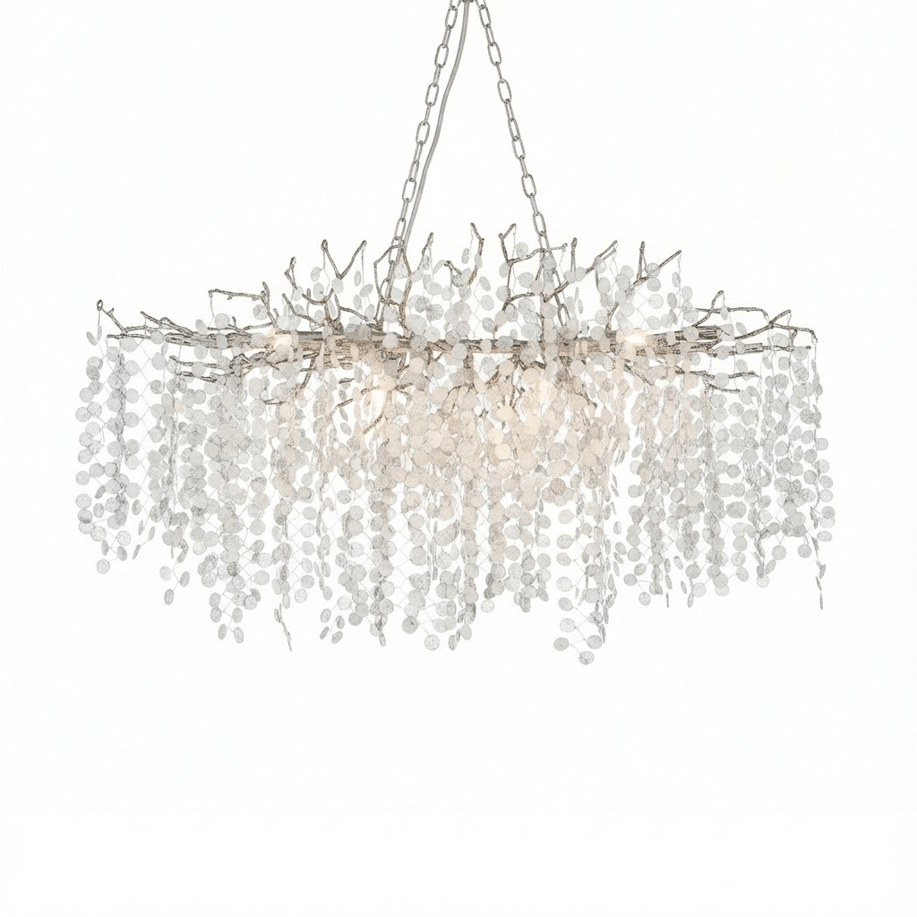 Shiro Noda Crystal Chandelier - Elegant Design with Adjustable Height