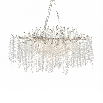 Shiro Noda Crystal Chandelier - Elegant Design with Adjustable Height
