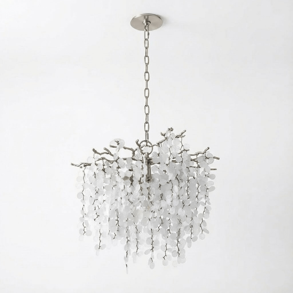 Shiro Noda Crystal Chandelier - Elegant Design with Adjustable Height