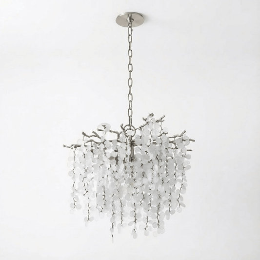 Shiro Noda Crystal Chandelier - Elegant Design with Adjustable Height