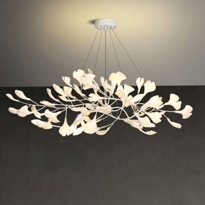 Gingko Bough Chandelier - Elegant Design with Adjustable Brightness