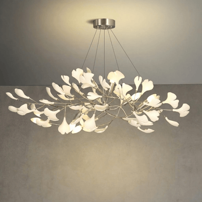 Gingko Bough Chandelier - Elegant Design with Adjustable Brightness