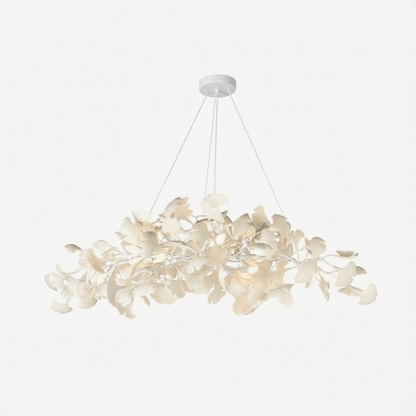 Gingko Plume Chandelier - Elegant Design with Adjustable Brightness