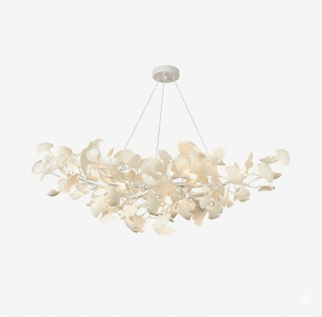 Horizon Bloom Ginkgo Chandelier - Elegant Design & Adjustable Height