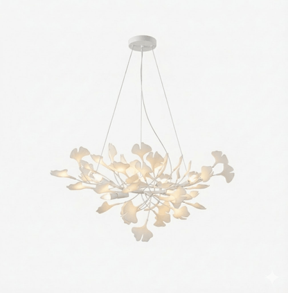 Horizon Bloom Ginkgo Chandelier - Elegant Design & Adjustable Height