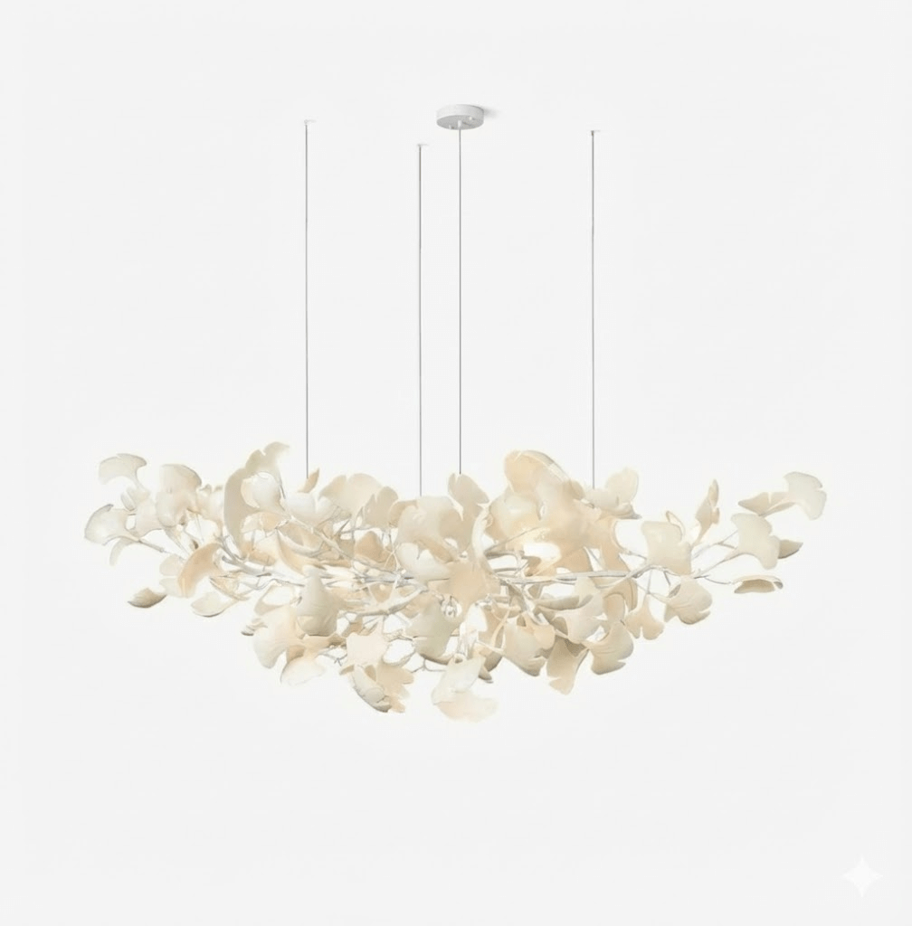 Horizon Bloom Ginkgo Chandelier - Elegant Design & Adjustable Height