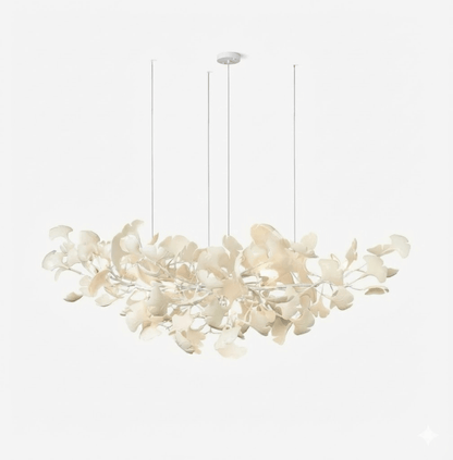 Horizon Bloom Ginkgo Chandelier - Elegant Design & Adjustable Height