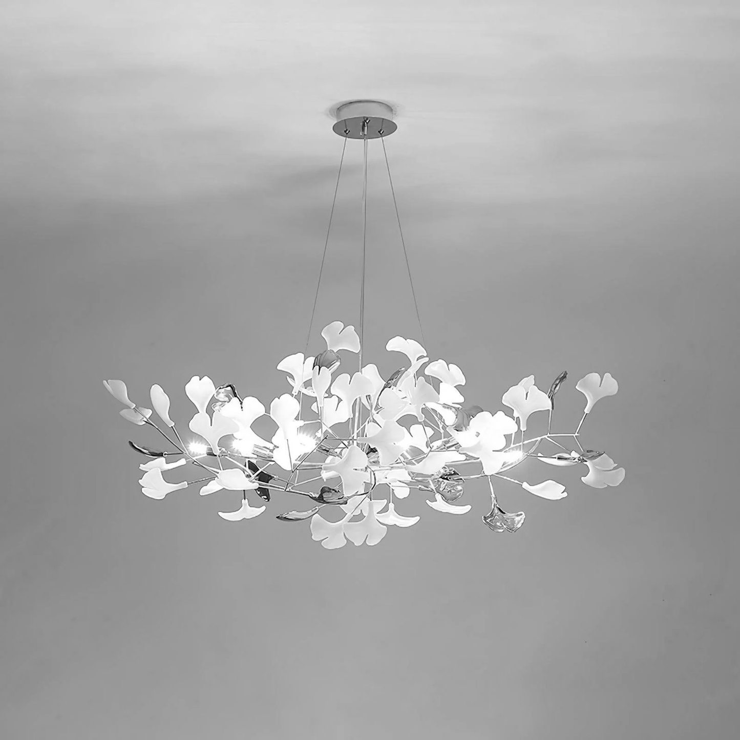 Gingko Wreath Chandelier - Elegant Design with Adjustable Brightness