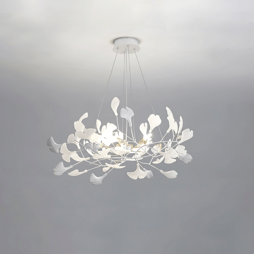 Gingko Wreath Chandelier - Elegant Design with Adjustable Brightness