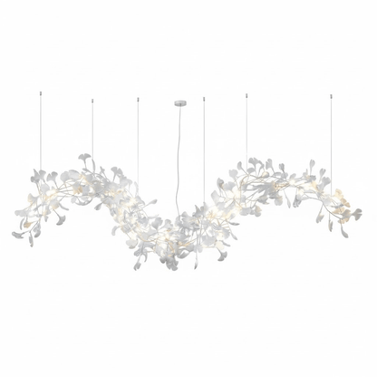 Ginkgo Vine Chandelier - Elegant Design with Adjustable Height & LED L