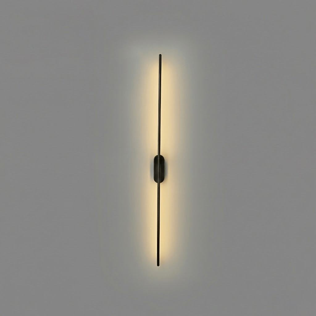 Modern Stick Shaped Metal Sconce with Adjustable Brightness & LED Ligh