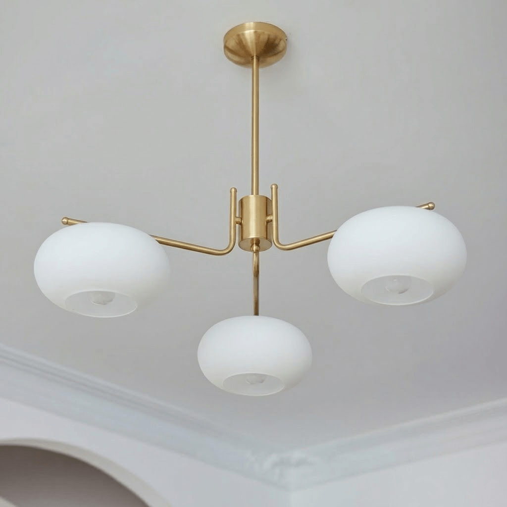 Elegant Crystal Barndon Chandelier with Adjustable Height & Dimmable L