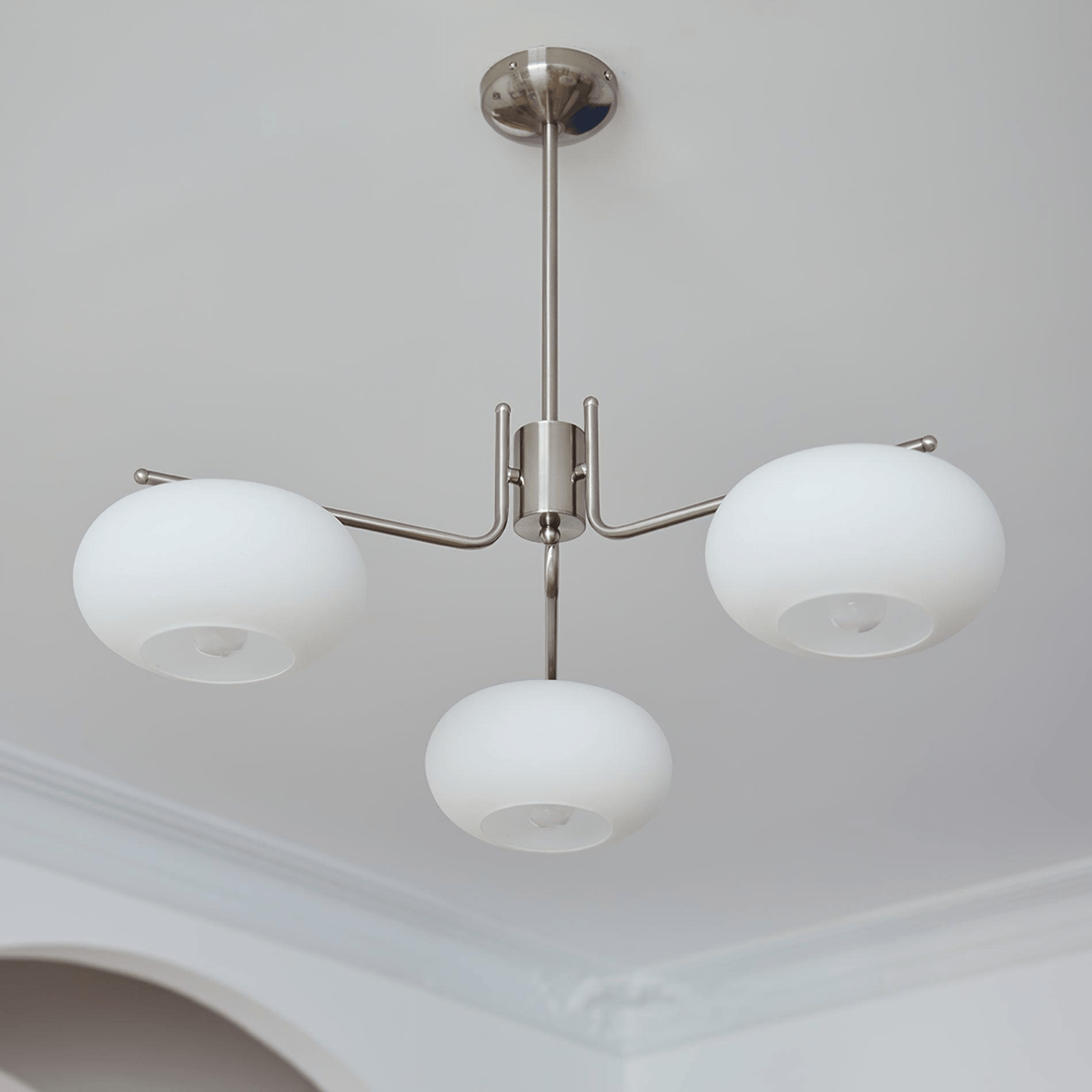 Elegant Crystal Barndon Chandelier with Adjustable Height & Dimmable L