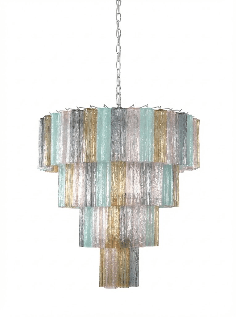 Lustrava Prism Chandelier - Elegant Design with Adjustable Height & LE